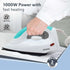 Grand Electric Dry Iron, 1000W, Non- Stick Coated Sole Plate, Fast Heating, Removes Wrinkle, Creases, Green & White